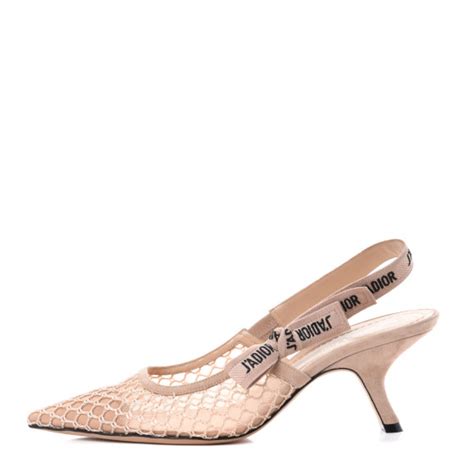 christian dior nude pumps|CHRISTIAN DIOR Resille Ribbon J'Adior Slingback 65mm .